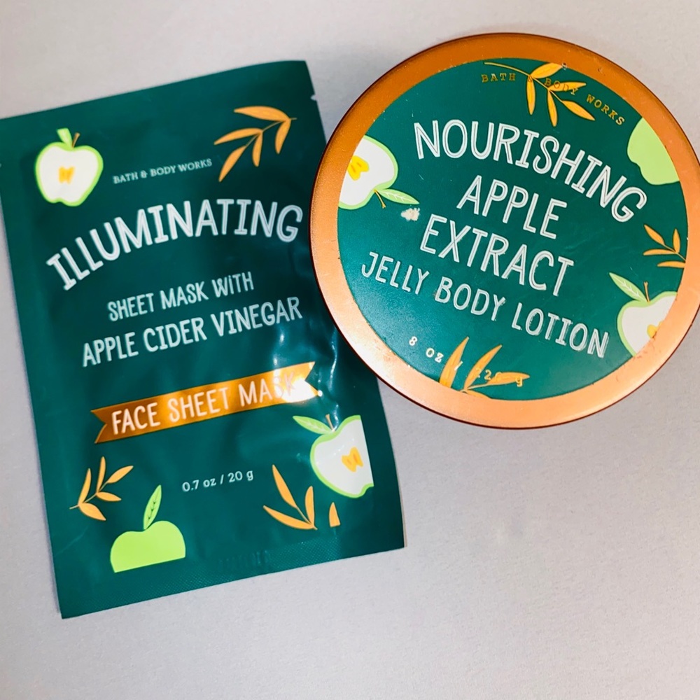 Apple Cider Vinegar mask & Apple gel lotion set